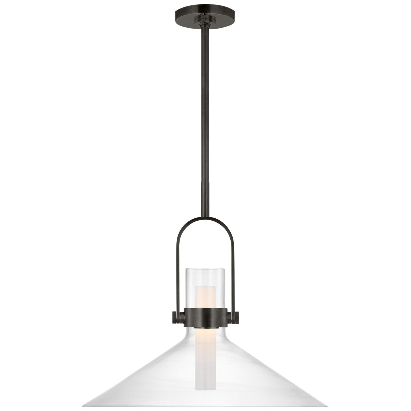 Visual Comfort Signature - IKF 5452BZ-CG - LED Pendant - Larkin - Bronze