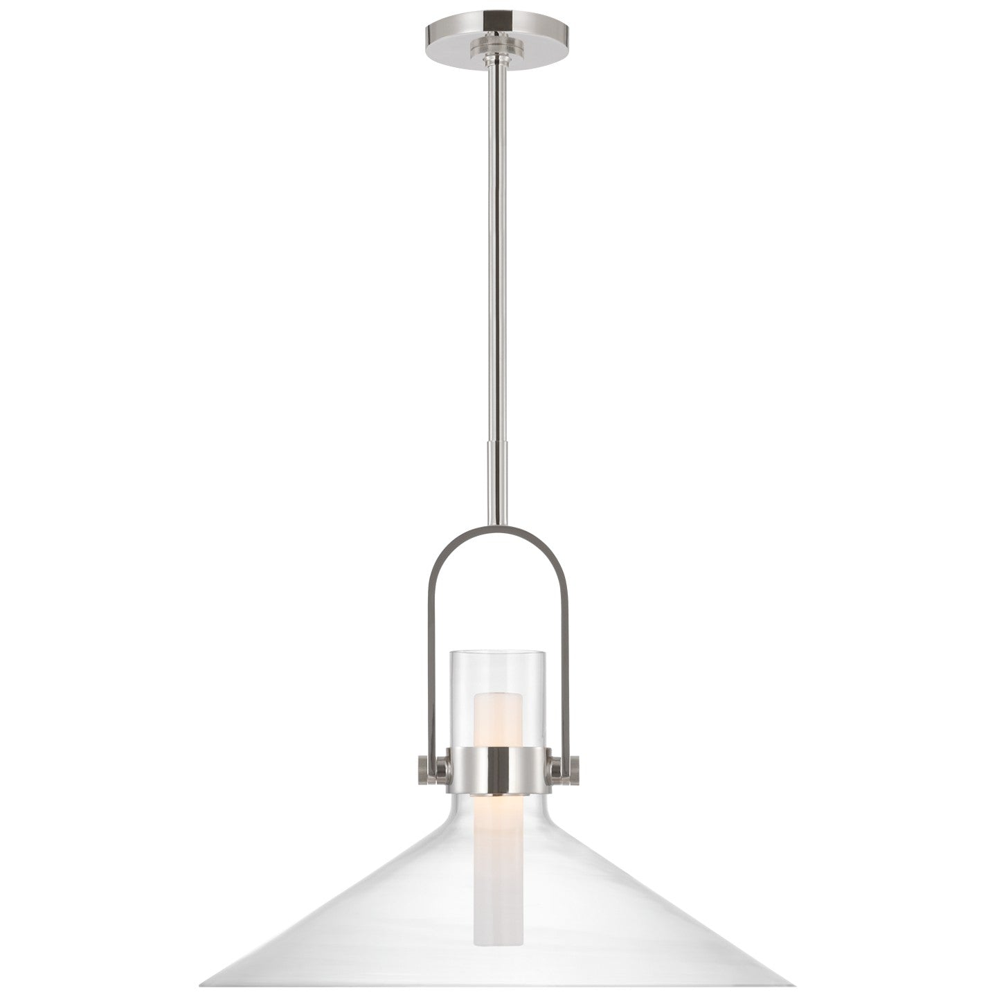 Visual Comfort Signature - IKF 5452PN-CG - LED Pendant - Larkin - Polished Nickel