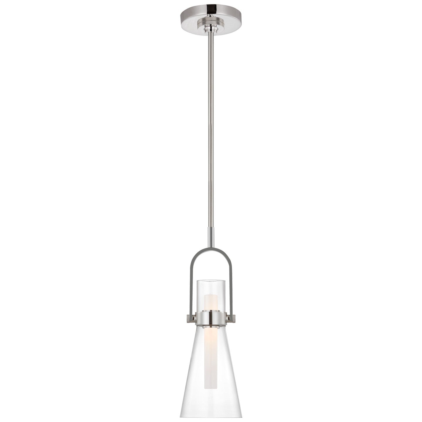 Visual Comfort Signature - IKF 5453PN-CG - LED Pendant - Larkin - Polished Nickel