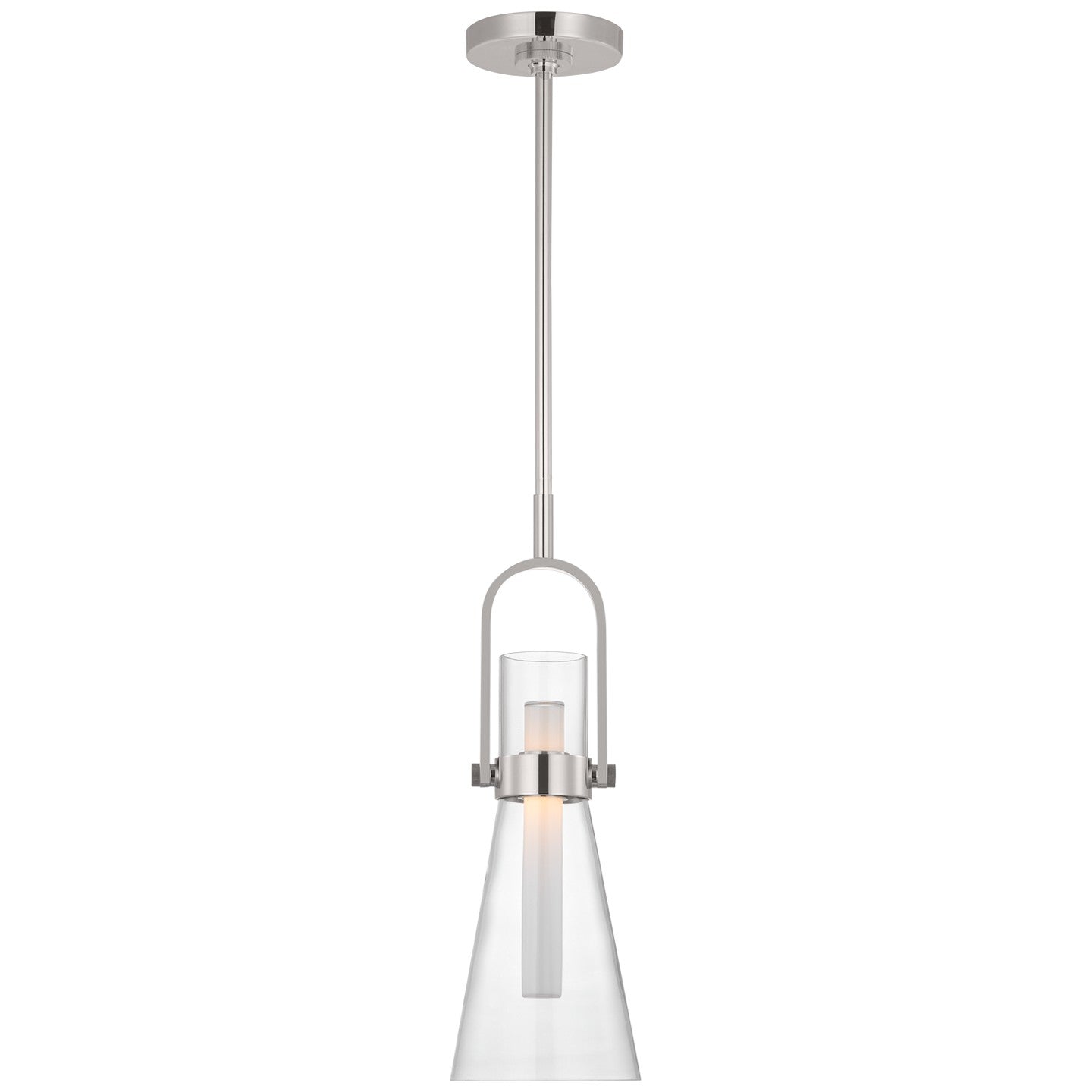 Visual Comfort Signature - IKF 5454PN-CG - LED Pendant - Larkin - Polished Nickel