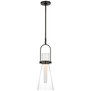 Visual Comfort Signature - IKF 5455BZ-CG - LED Pendant - Larkin - Bronze