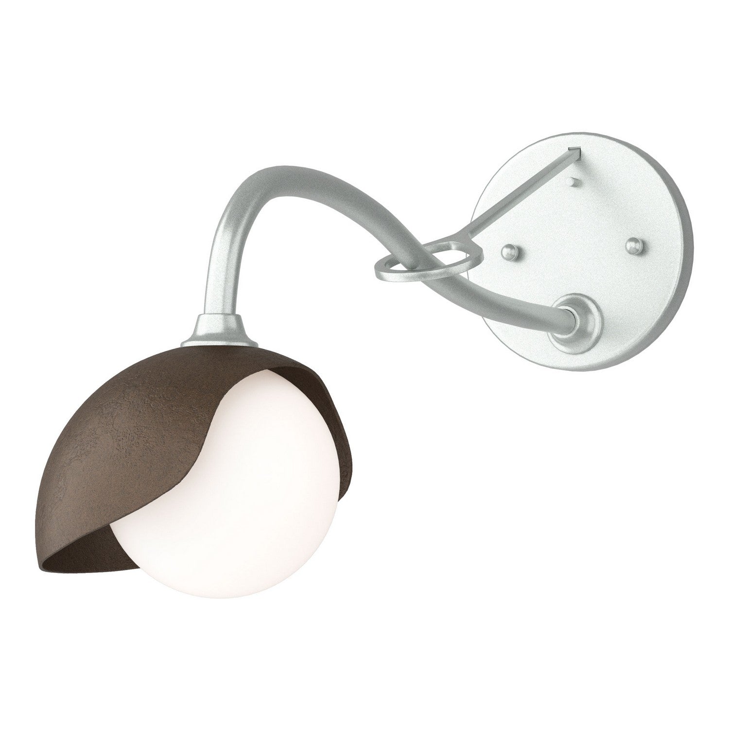Hubbardton Forge - 201376-SKT-82-05-GG0711 - One Light Wall Sconce - Brooklyn - Vintage Platinum