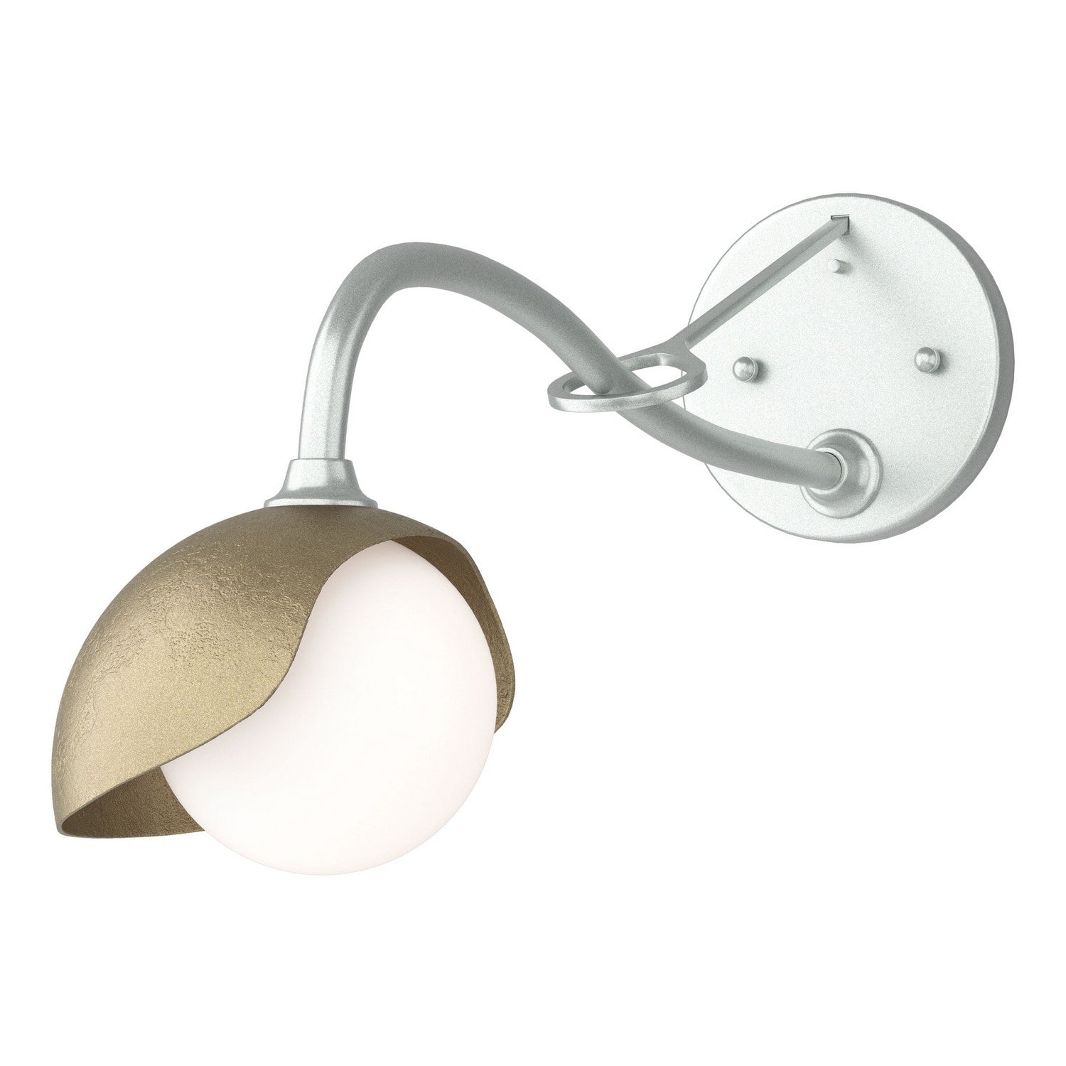 Hubbardton Forge - 201376-SKT-82-84-GG0711 - One Light Wall Sconce - Brooklyn - Vintage Platinum
