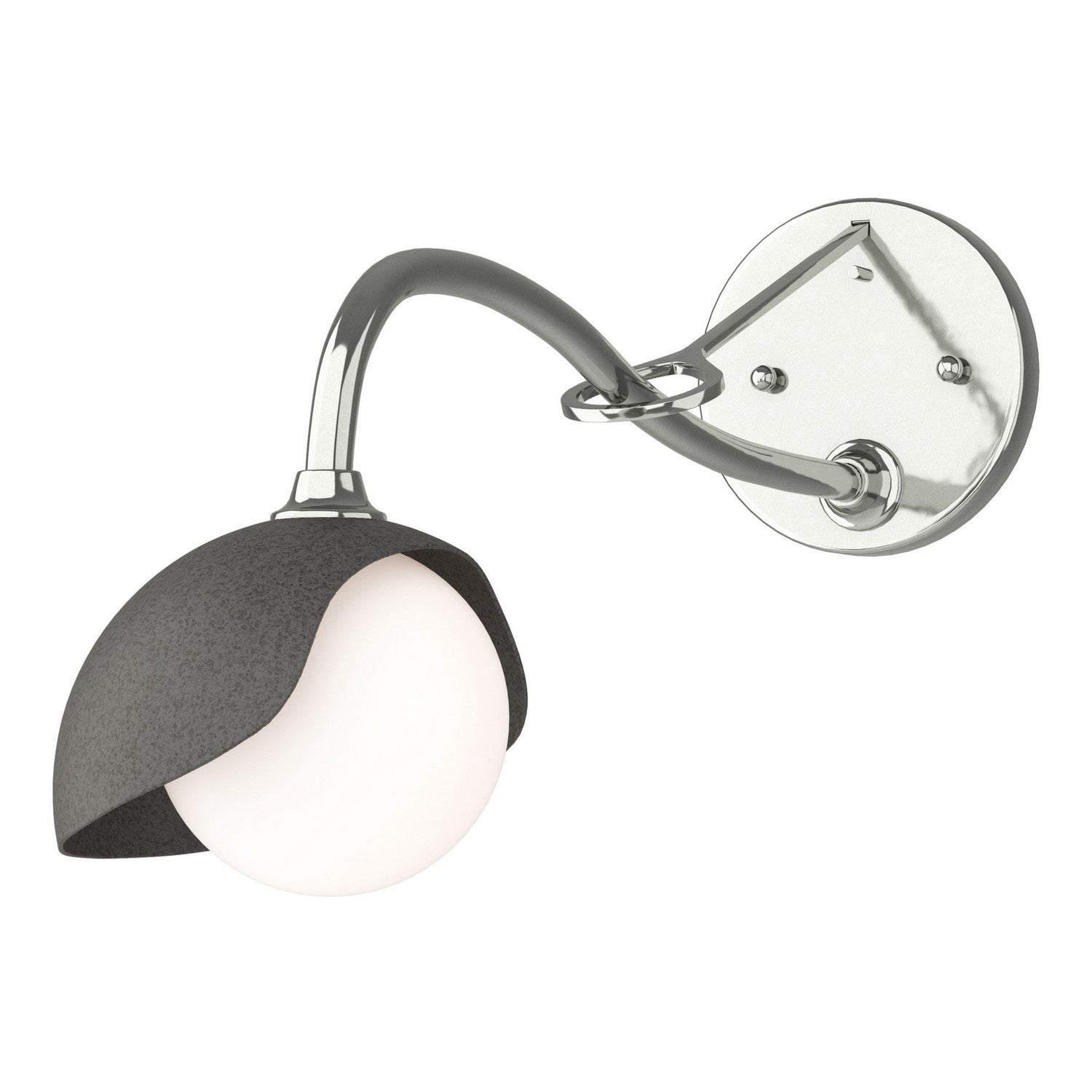 Hubbardton Forge - 201376-SKT-85-20-GG0711 - One Light Wall Sconce - Brooklyn - Sterling