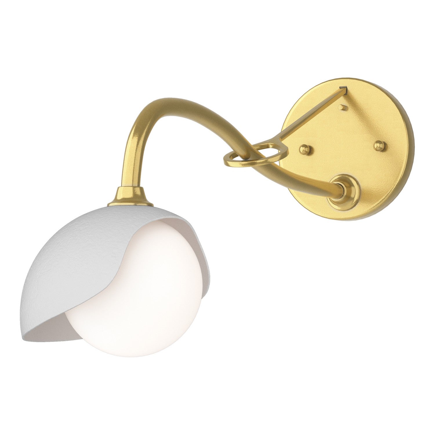 Hubbardton Forge - 201376-SKT-86-02-GG0711 - One Light Wall Sconce - Brooklyn - Modern Brass