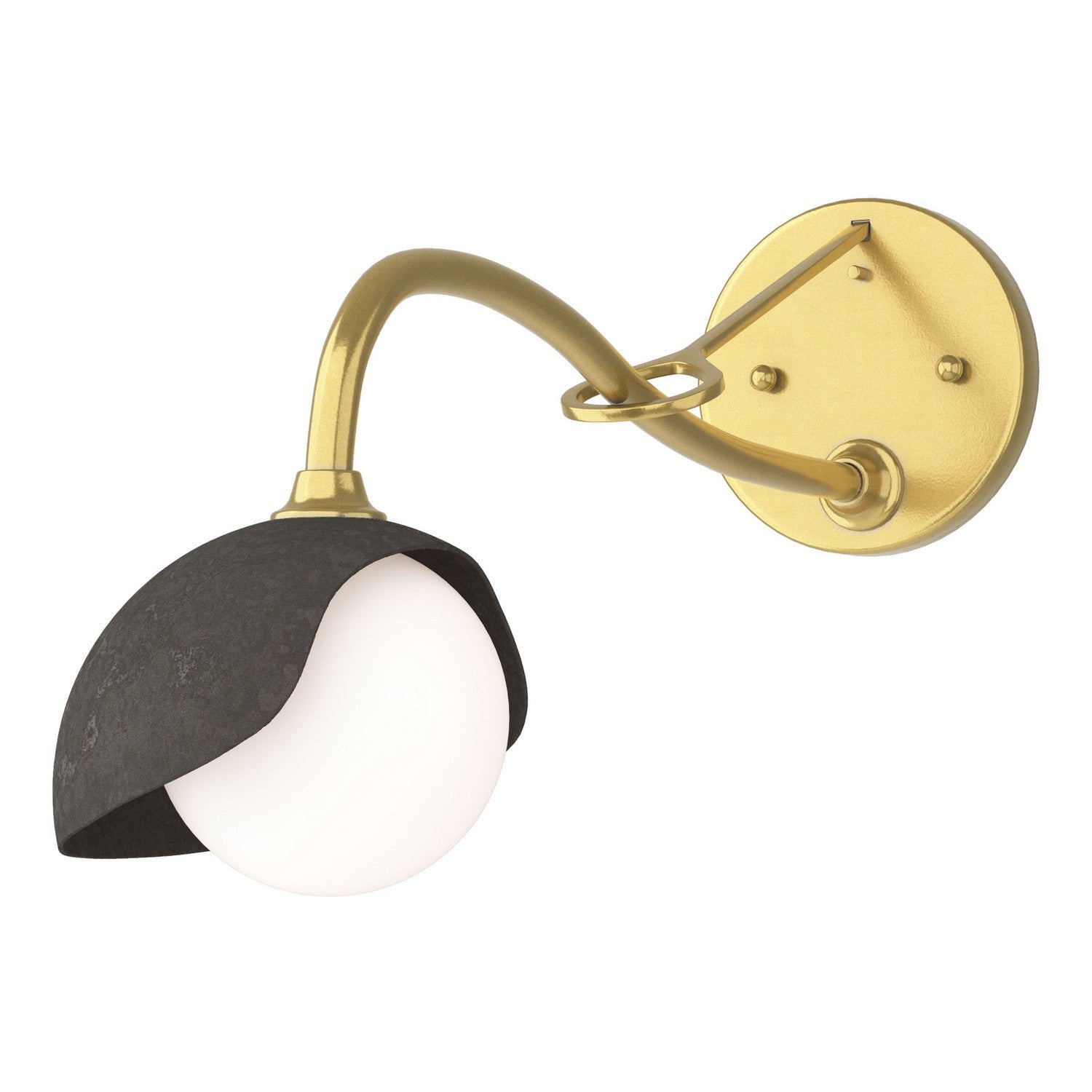 Hubbardton Forge - 201376-SKT-86-07-GG0711 - One Light Wall Sconce - Brooklyn - Modern Brass