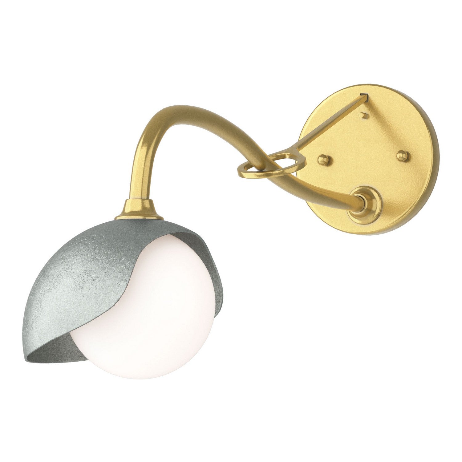Hubbardton Forge - 201376-SKT-86-82-GG0711 - One Light Wall Sconce - Brooklyn - Modern Brass