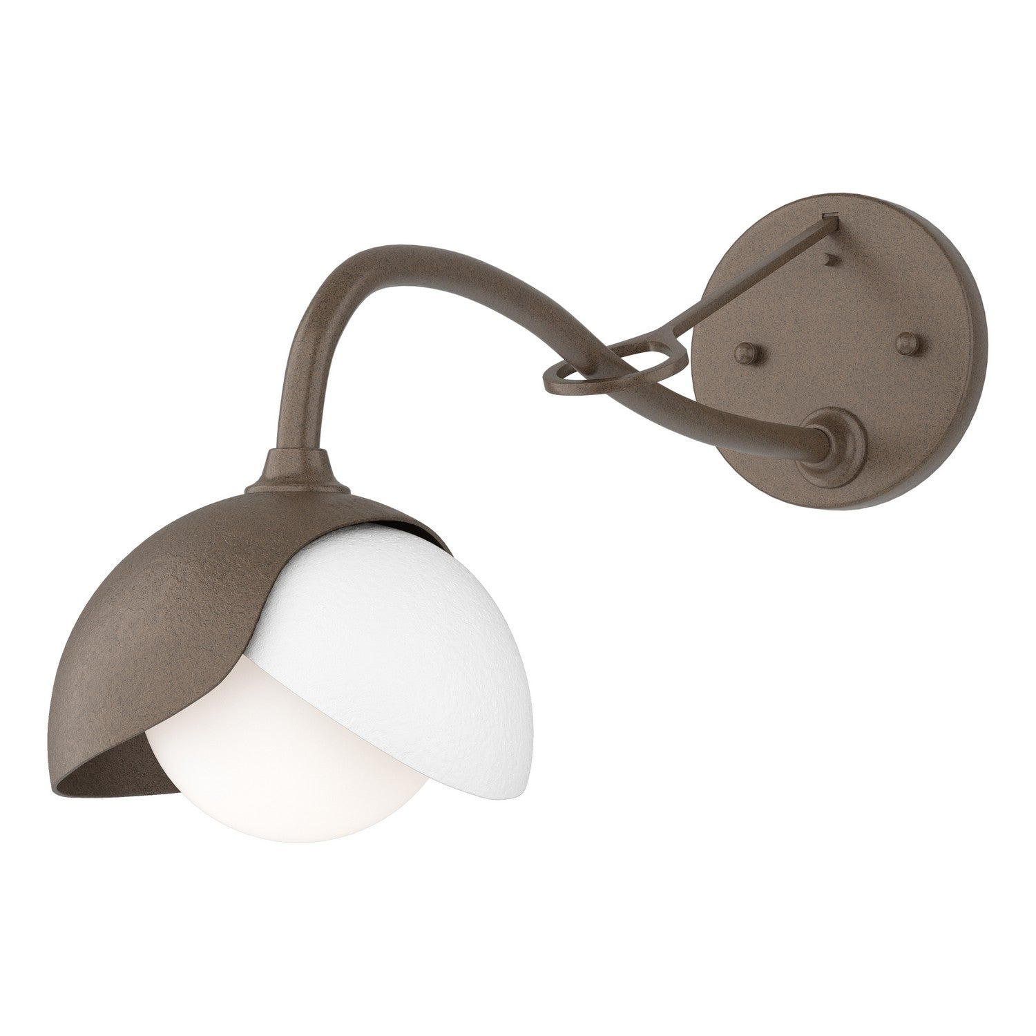 Hubbardton Forge - 201377-SKT-05-02-GG0711 - One Light Wall Sconce - Brooklyn - Bronze