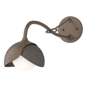 Hubbardton Forge - 201377-SKT-05-07-GG0711 - One Light Wall Sconce - Brooklyn - Bronze