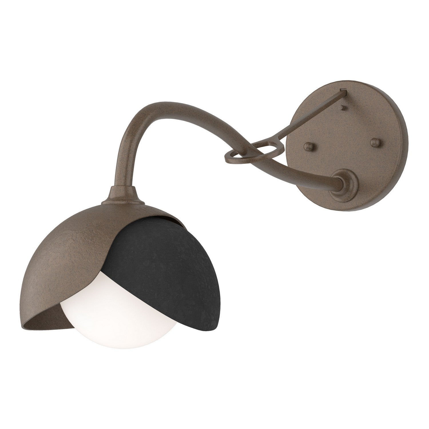Hubbardton Forge - 201377-SKT-05-10-GG0711 - One Light Wall Sconce - Brooklyn - Bronze