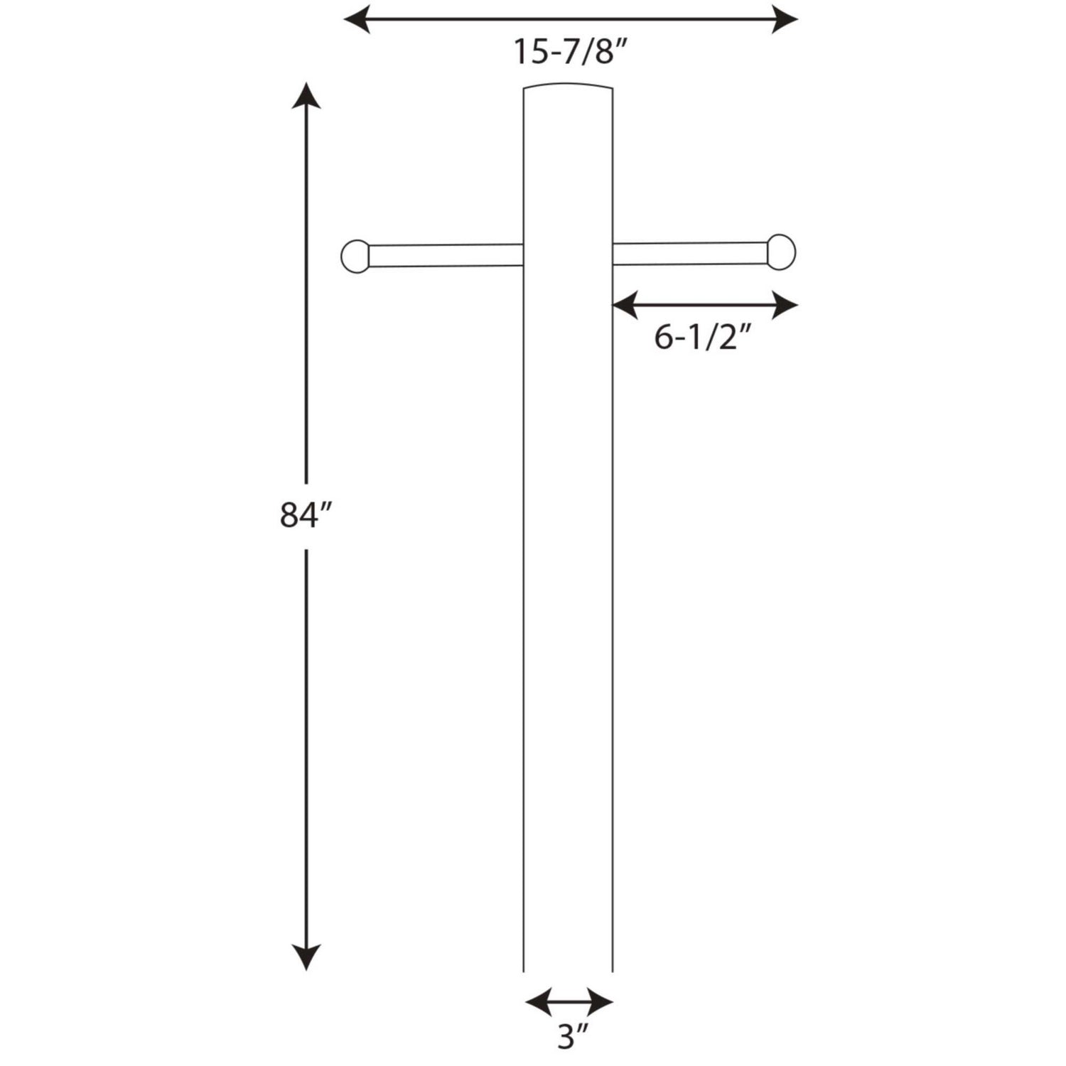 Progress Lighting - P5391-31 - Outdoor Post - Outdoor Posts - Black