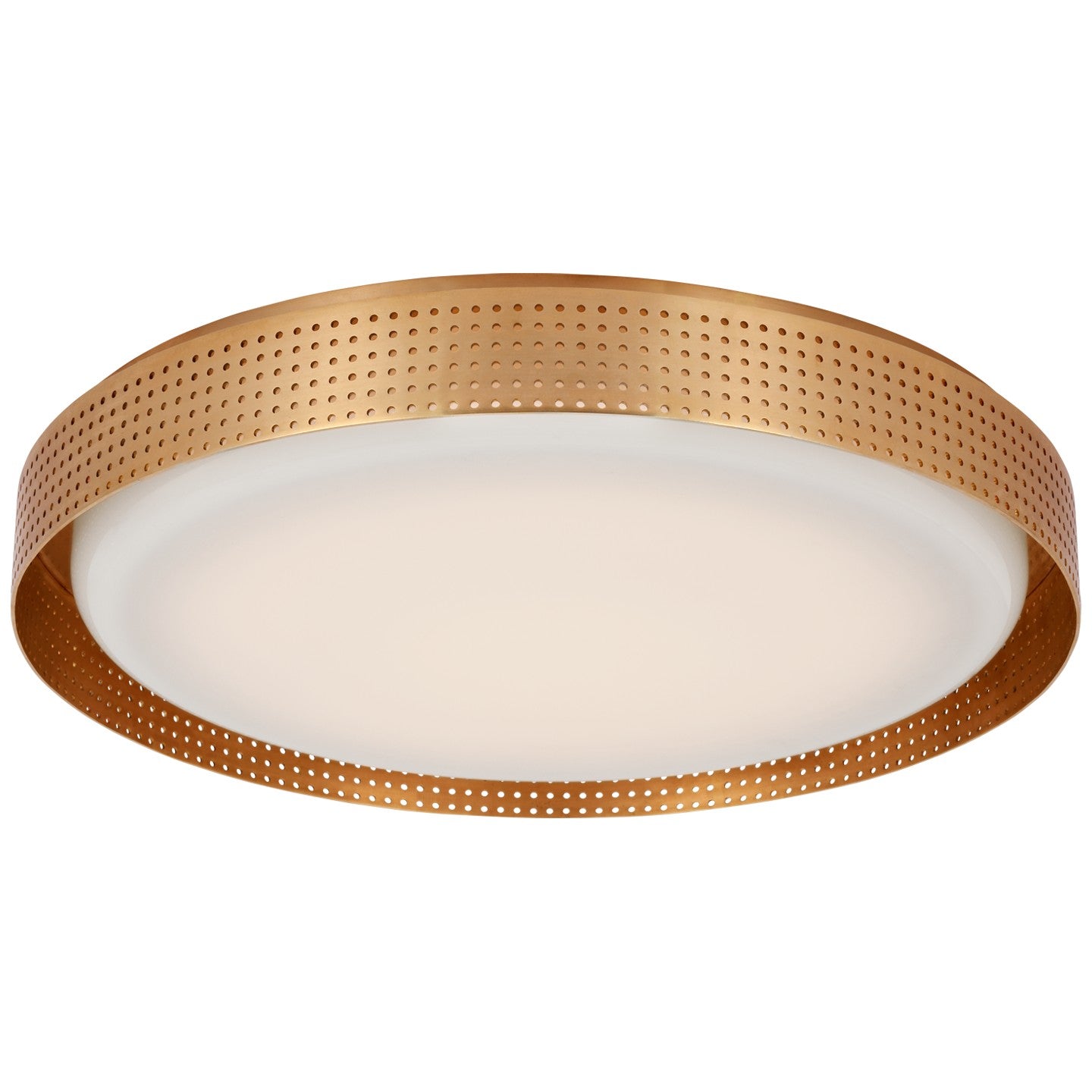 Visual Comfort Signature - KW 4082AB-WG - LED Flush Mount - Precision - Antique-Burnished Brass