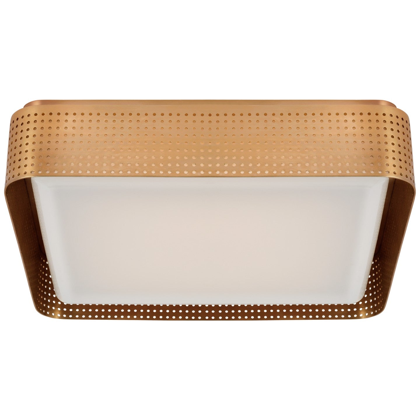 Visual Comfort Signature - KW 4084AB-WG - LED Flush Mount - Precision - Antique-Burnished Brass