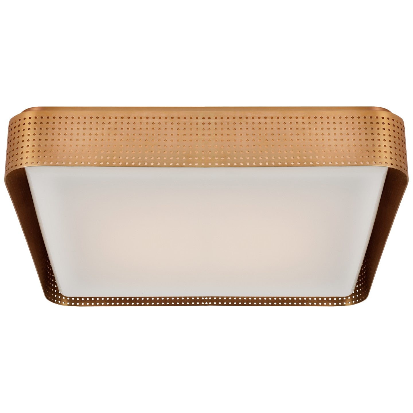 Visual Comfort Signature - KW 4085AB-WG - LED Flush Mount - Precision - Antique-Burnished Brass