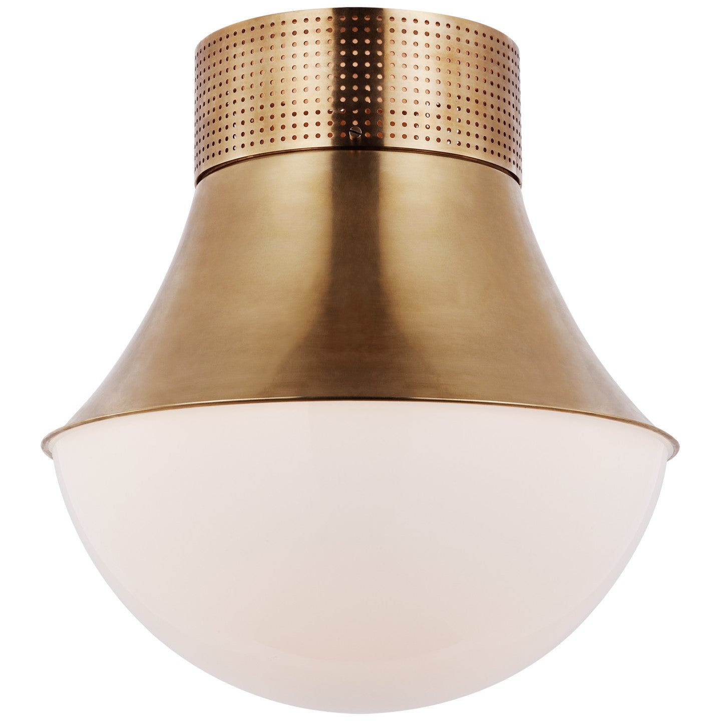 Visual Comfort Signature - KW 4094AB-WG - LED Flush Mount - Precision - Antique-Burnished Brass