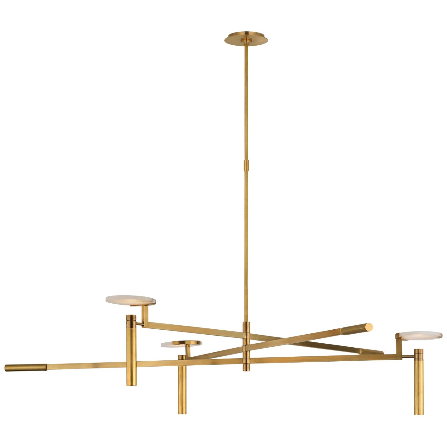 Visual Comfort Signature - KW 5603AB-ALB - LED Chandelier - Melange - Antique-Burnished Brass