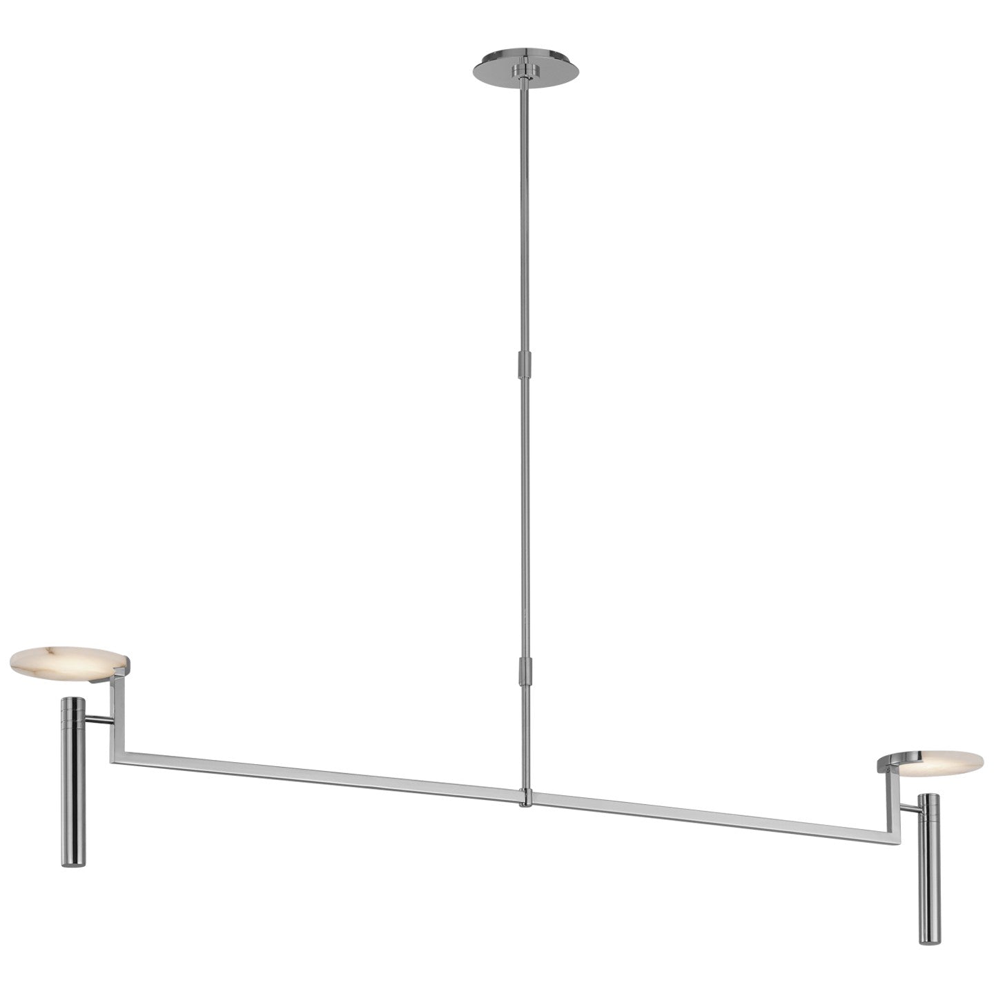 Visual Comfort Signature - KW 5605PN-ALB - LED Chandelier - Melange - Polished Nickel