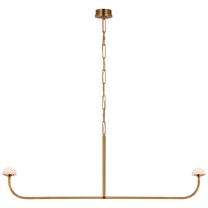 Visual Comfort Signature - KW 5625AB-ALB - LED Chandelier - Pedra - Antique-Burnished Brass