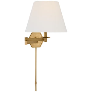 Visual Comfort Signature - PCD 2005HAB-L - LED Swing Arm Wall Light - Olivier - Hand-Rubbed Antique Brass