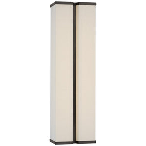 Visual Comfort Signature - PCD 2250BZ/L - LED Wall Sconce - Vernet - Bronze and Linen