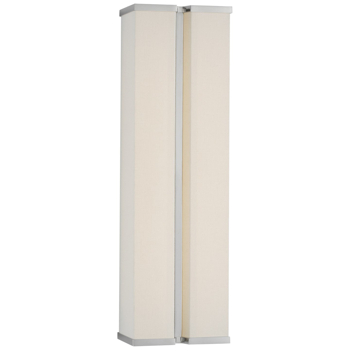 Visual Comfort Signature - PCD 2250PN/L - LED Wall Sconce - Vernet - Polished Nickel and Linen