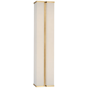 Visual Comfort Signature - PCD 2251HAB/L - LED Wall Sconce - Vernet - Hand-Rubbed Antique Brass and Linen