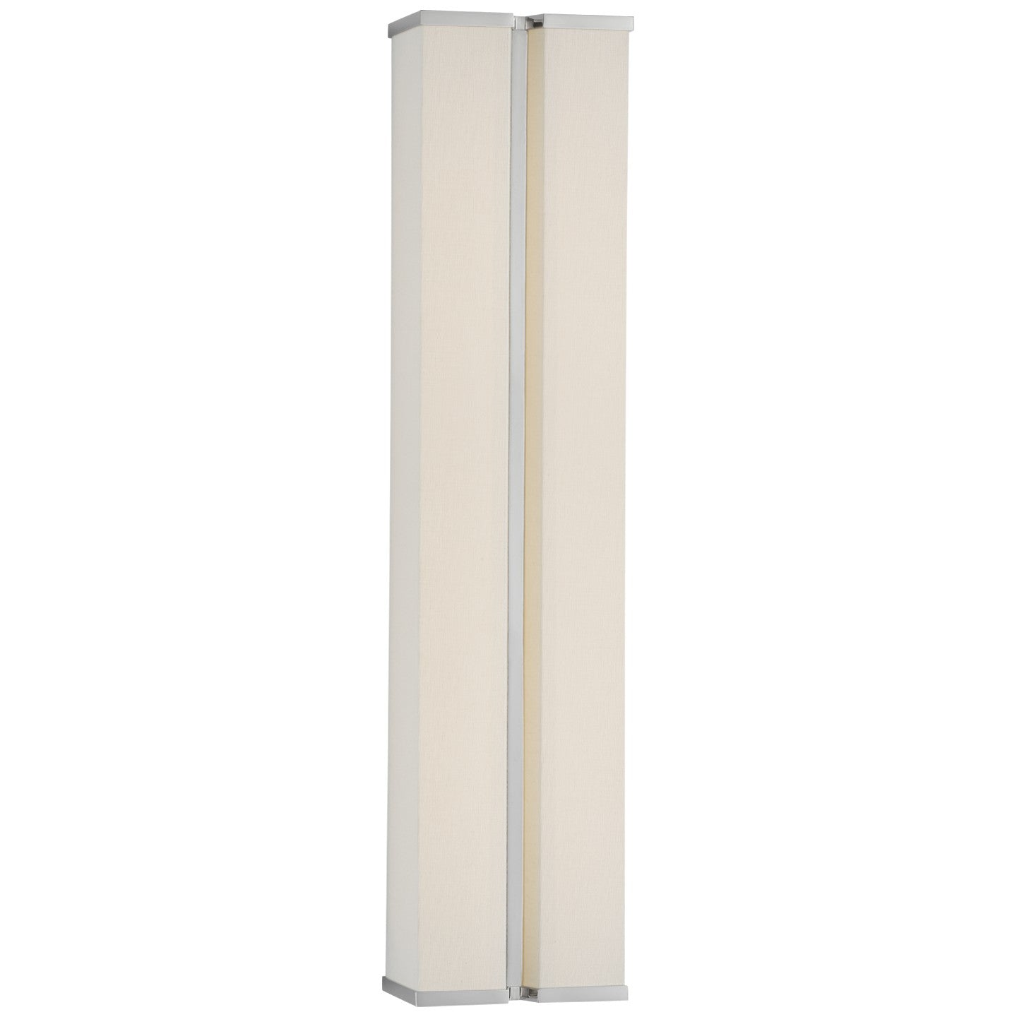 Visual Comfort Signature - PCD 2251PN/L - LED Wall Sconce - Vernet - Polished Nickel and Linen