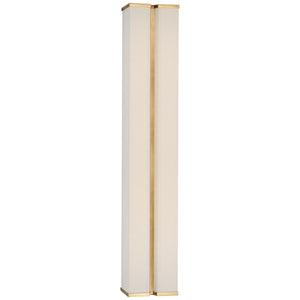 Visual Comfort Signature - PCD 2252HAB/L - LED Wall Sconce - Vernet - Hand-Rubbed Antique Brass and Linen