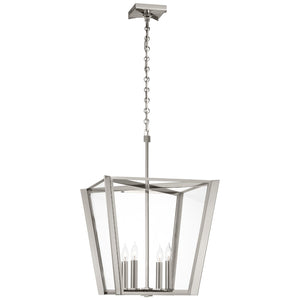 Visual Comfort Signature - PCD 5251PN-CG - LED Lantern - Palais - Polished Nickel