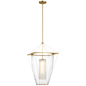 Visual Comfort Signature - RB 5091AB-CG - LED Lantern - Ovalle - Antique Brass