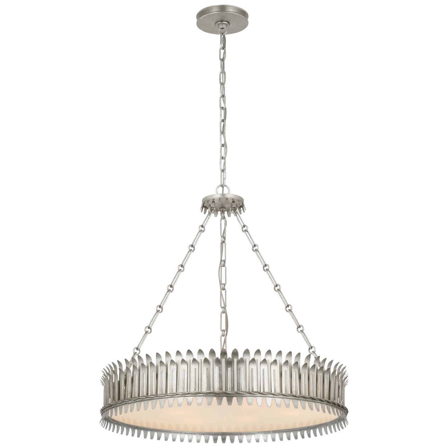 Visual Comfort Signature - SK 5206BSL-FA - LED Chandelier - Leslie - Burnished Silver Leaf