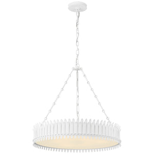 Visual Comfort Signature - SK 5206PW-FA - LED Chandelier - Leslie - Plaster White