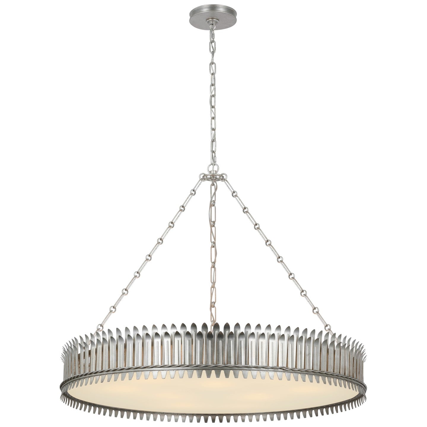 Visual Comfort Signature - SK 5207BSL-FA - LED Chandelier - Leslie - Burnished Silver Leaf