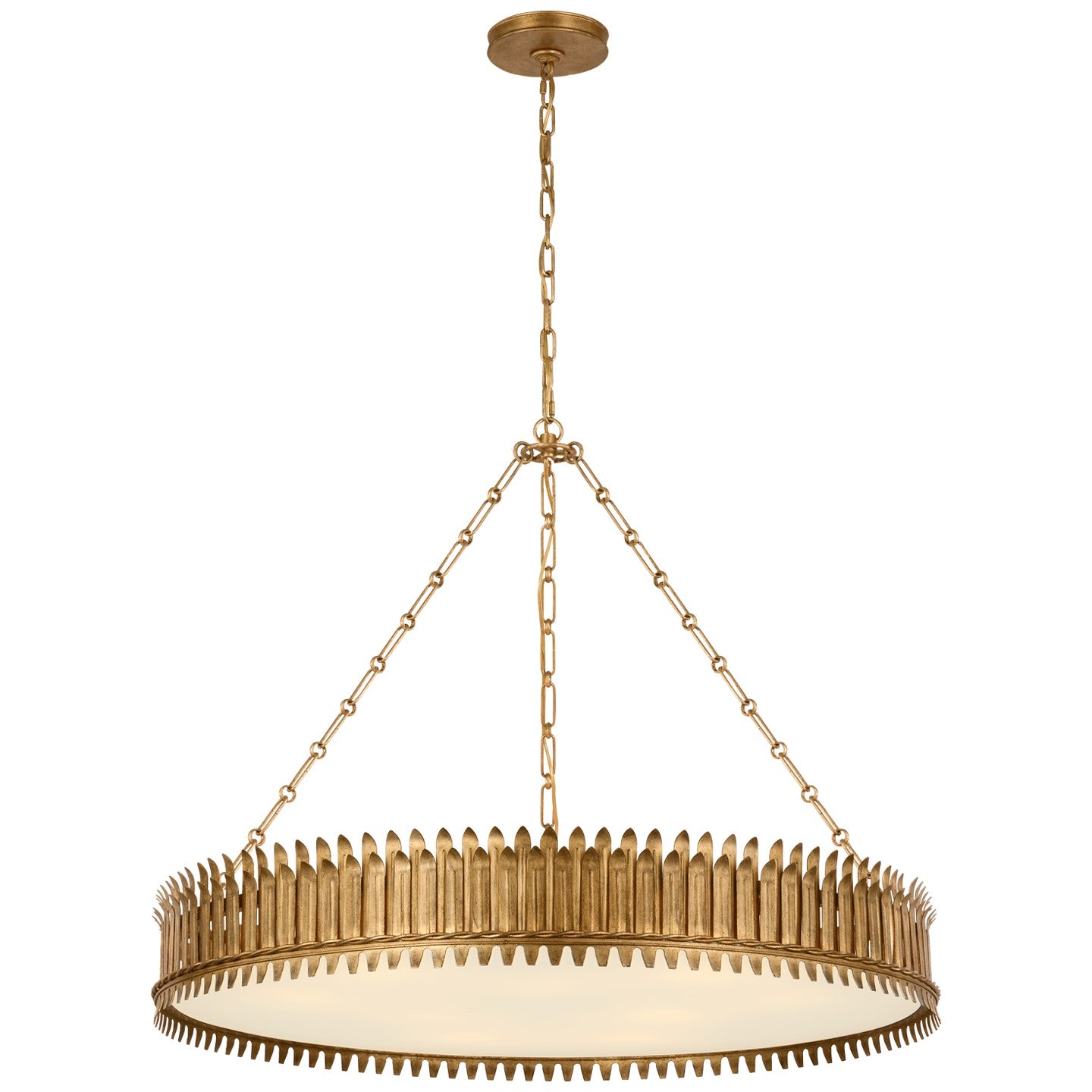 Visual Comfort Signature - SK 5207GI-FA - LED Chandelier - Leslie - Gilded Iron