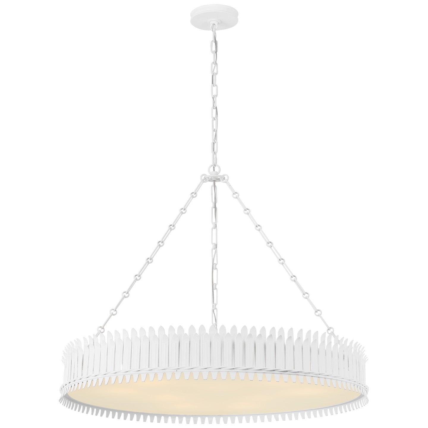 Visual Comfort Signature - SK 5207PW-FA - LED Chandelier - Leslie - Plaster White