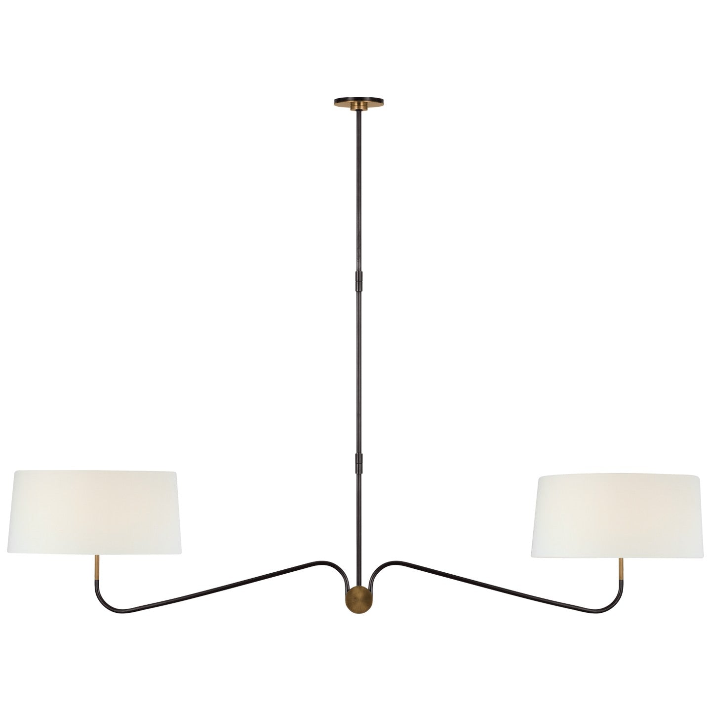 Visual Comfort Signature - TOB 5353BZ/HAB-L - LED Chandelier - Canto - Bronze and Brass