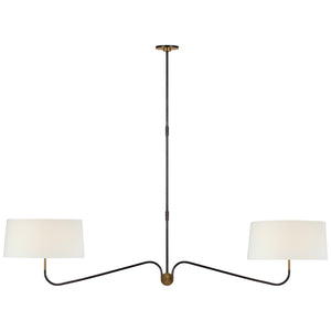 Visual Comfort Signature - TOB 5353BZ/HAB-L - LED Chandelier - Canto - Bronze and Brass