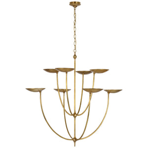 Visual Comfort Signature - TOB 5785HAB - LED Chandelier - Keira - Hand-Rubbed Antique Brass