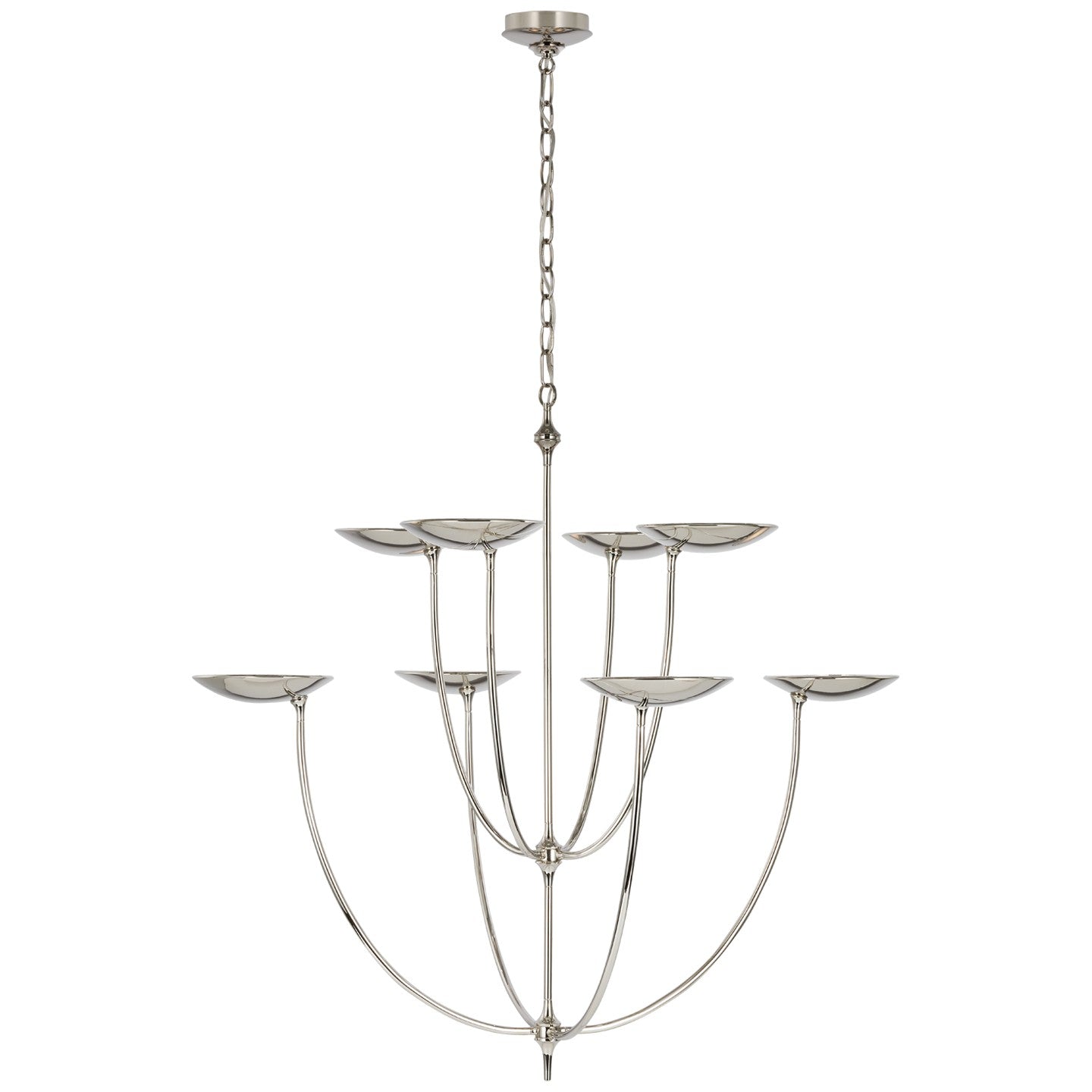 Visual Comfort Signature - TOB 5785PN - LED Chandelier - Keira - Polished Nickel