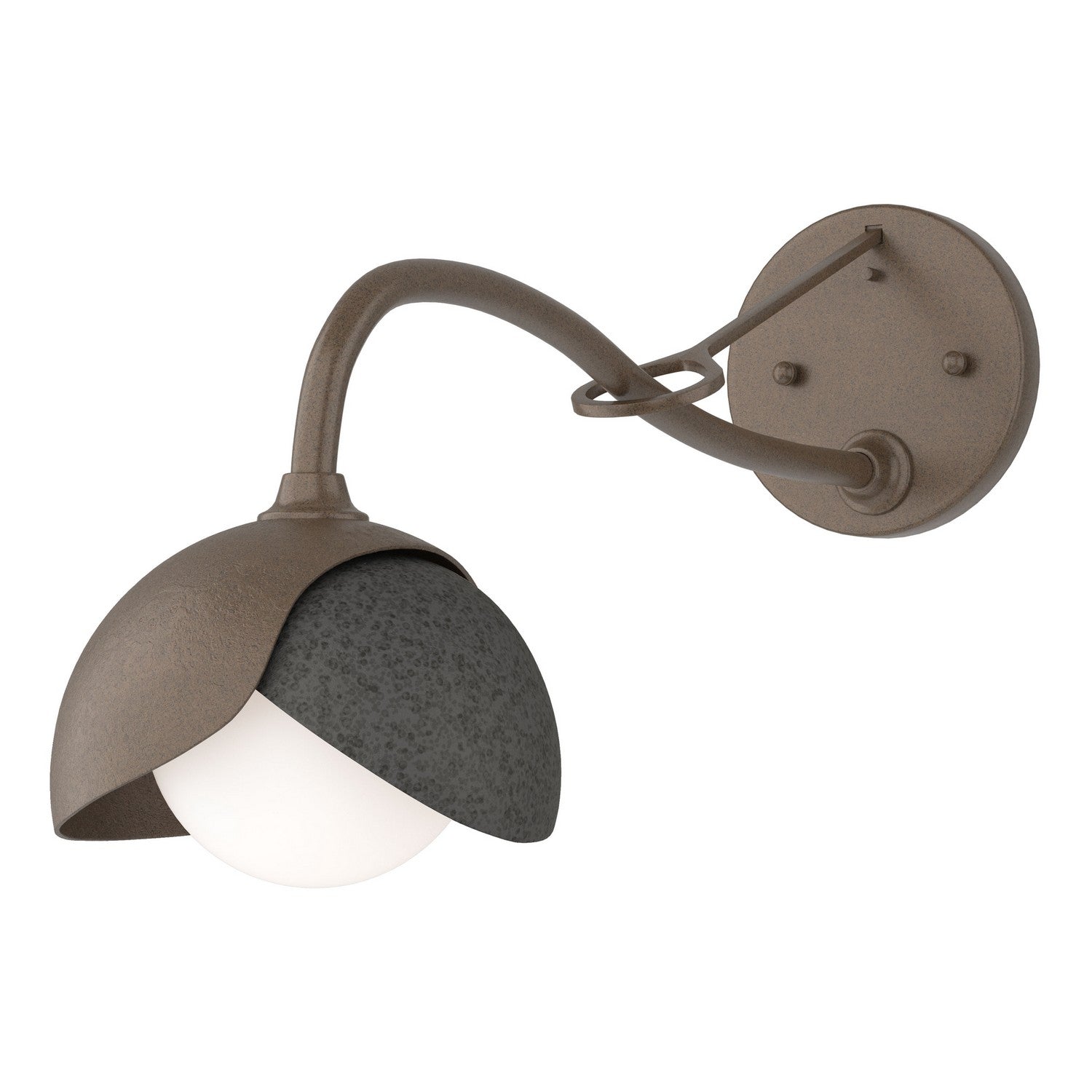 Hubbardton Forge - 201377-SKT-05-20-GG0711 - One Light Wall Sconce - Brooklyn - Bronze
