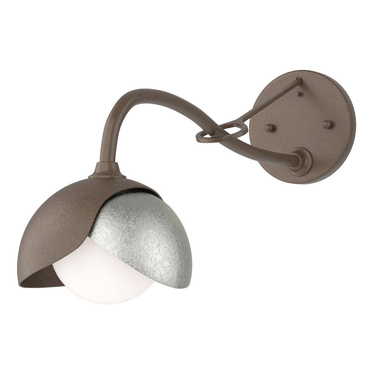 Hubbardton Forge - 201377-SKT-05-85-GG0711 - One Light Wall Sconce - Brooklyn - Bronze