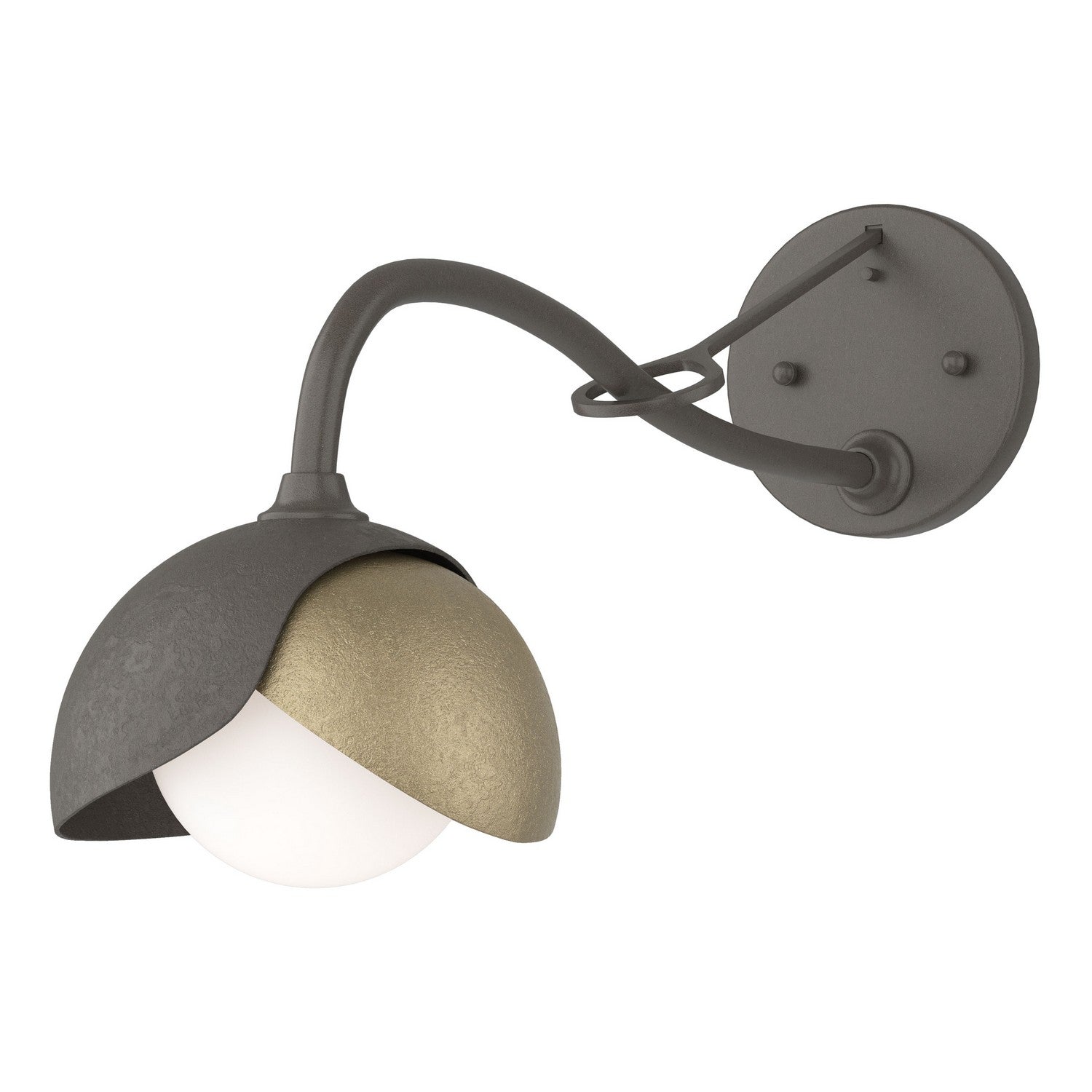 Hubbardton Forge - 201377-SKT-07-84-GG0711 - One Light Wall Sconce - Brooklyn - Dark Smoke