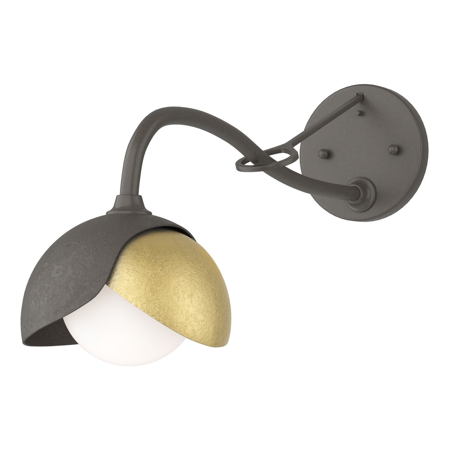 Hubbardton Forge - 201377-SKT-07-86-GG0711 - One Light Wall Sconce - Brooklyn - Dark Smoke