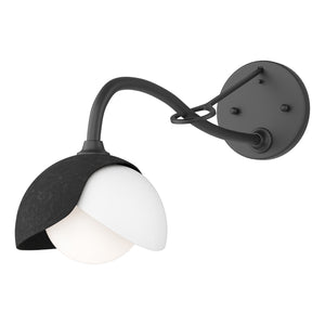 Hubbardton Forge - 201377-SKT-10-02-GG0711 - One Light Wall Sconce - Brooklyn - Black