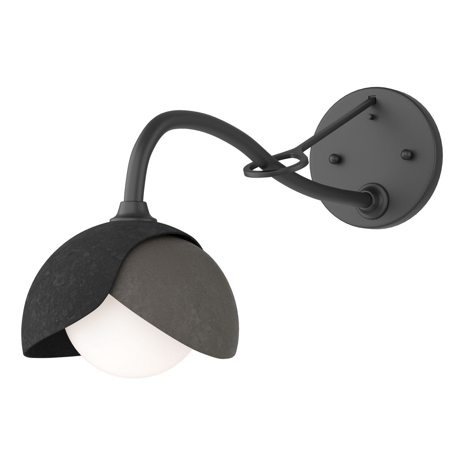Hubbardton Forge - 201377-SKT-10-07-GG0711 - One Light Wall Sconce - Brooklyn - Black