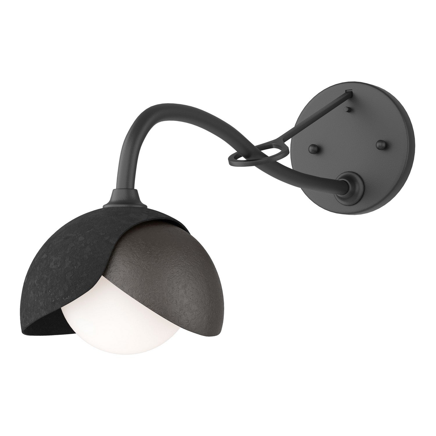 Hubbardton Forge - 201377-SKT-10-14-GG0711 - One Light Wall Sconce - Brooklyn - Black