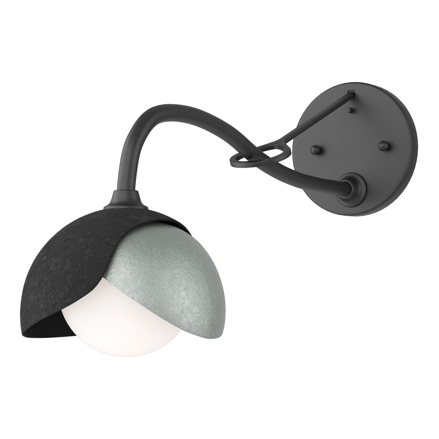 Hubbardton Forge - 201377-SKT-10-82-GG0711 - One Light Wall Sconce - Brooklyn - Black