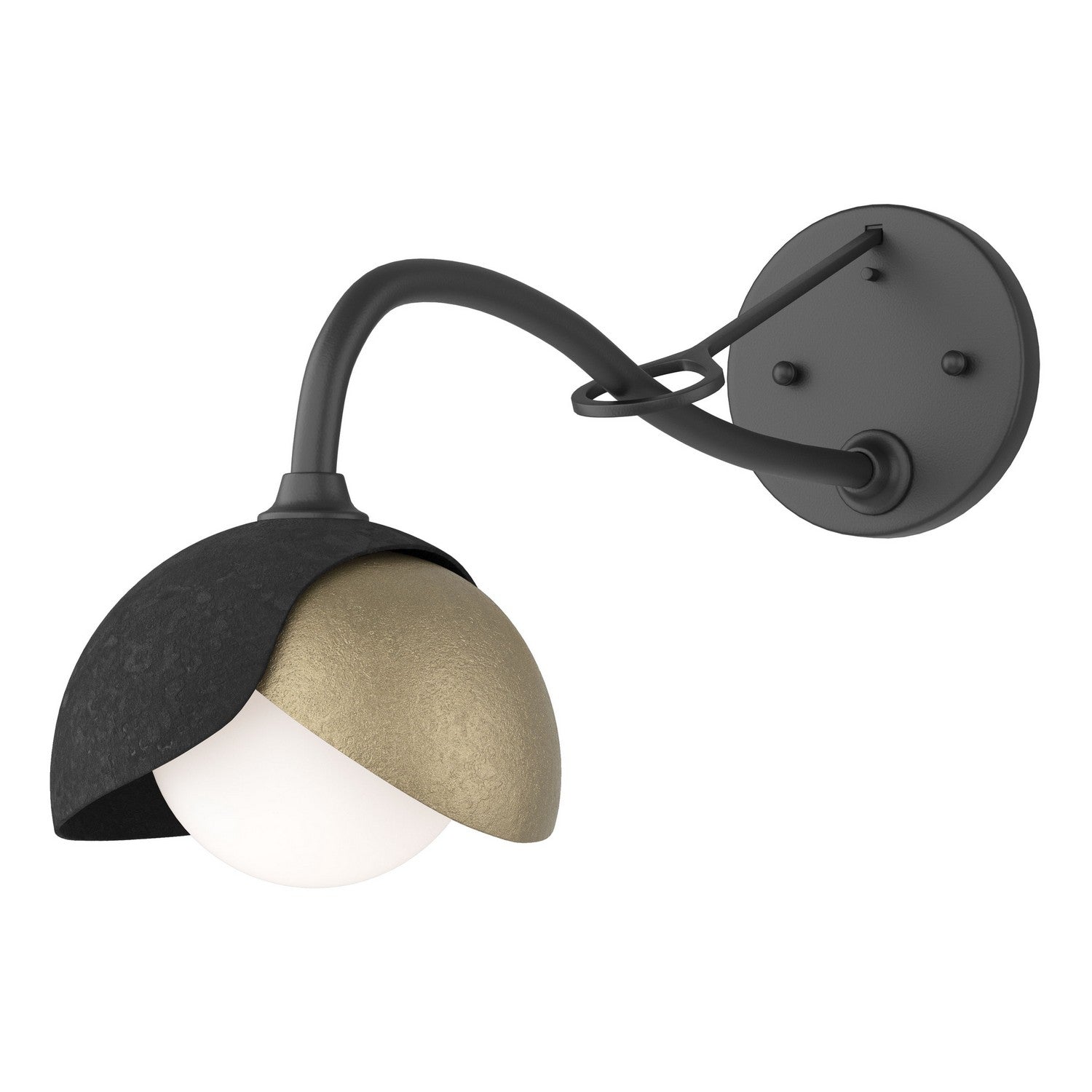 Hubbardton Forge - 201377-SKT-10-84-GG0711 - One Light Wall Sconce - Brooklyn - Black
