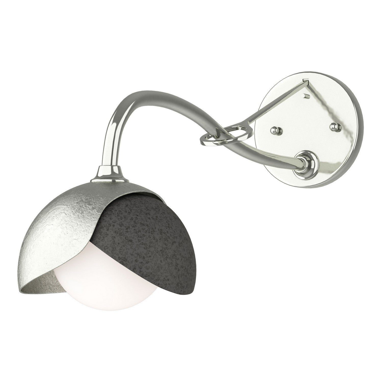 Hubbardton Forge - 201377-SKT-85-20-GG0711 - One Light Wall Sconce - Brooklyn - Sterling