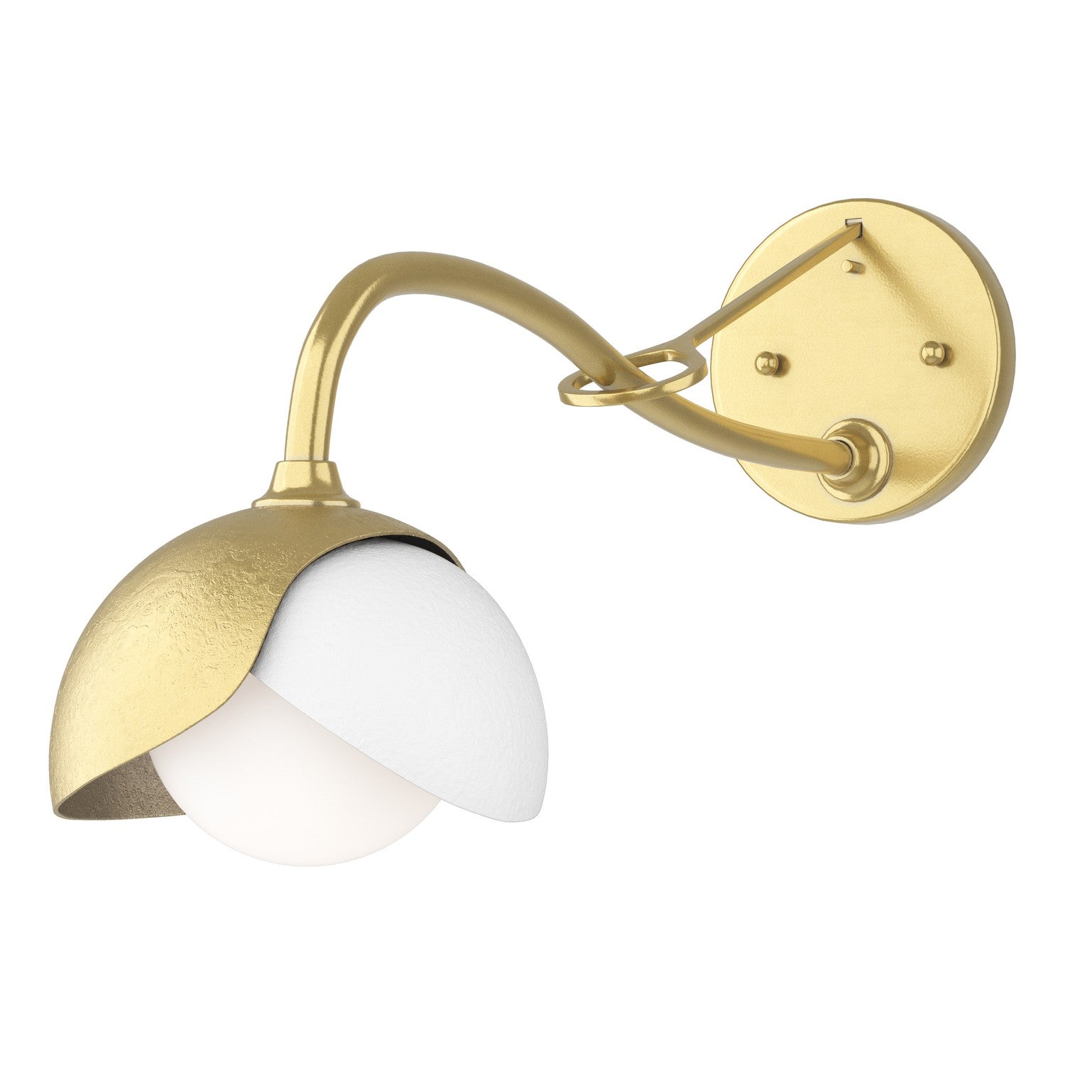 Hubbardton Forge - 201377-SKT-86-02-GG0711 - One Light Wall Sconce - Brooklyn - Modern Brass